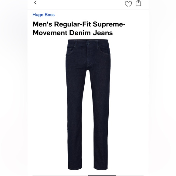 HUGO BOSS jeans dark wash 33/30 - Picture 3 of 10